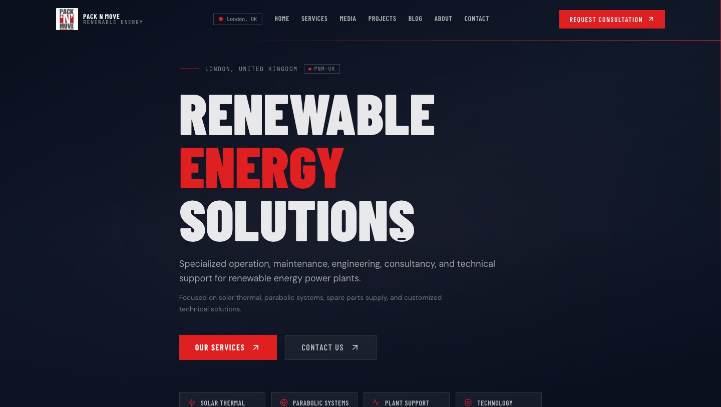 PNM UK — website built by PNM Solutions